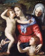 Agnolo Bronzino The Madonna and Child with Saint John the Baptist and Saint Anne USA oil painting artist